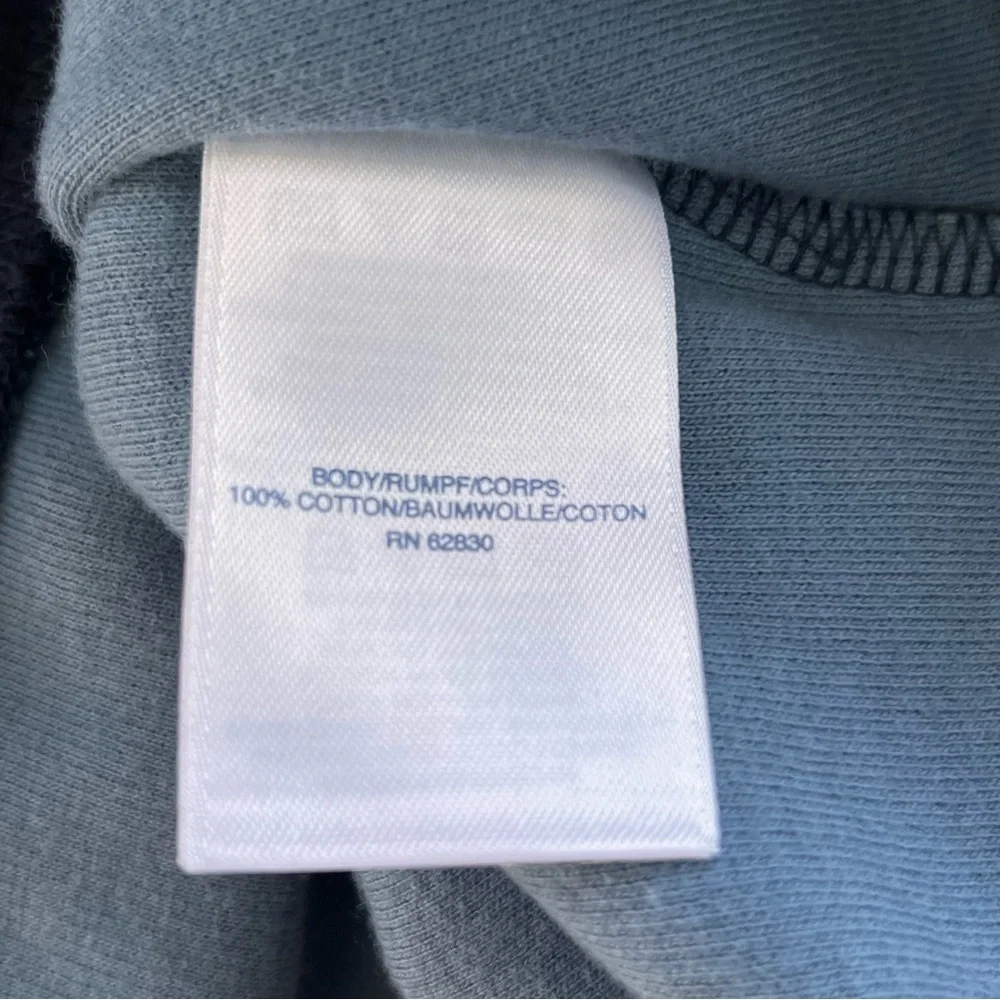 Lands’ End Men’s Size XXL 59-52 Herringbone 1/4 Zip Pullover Sweater Blue/Navy